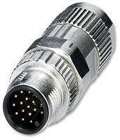 CIRCULAR CONN, PLUG, 17 WAY, M12, CABLE