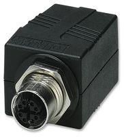 ADAPTOR, M12 TO RJ45, STRAIGHT, 8 WAY