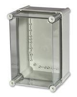 ENCLOSURE, PC, GRY, CLR LID, 280X190X180