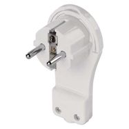 Angle Plug for extension cord, white, EMOS