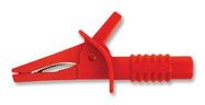 CROCODILE CLIP, RED, 25MM