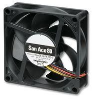 DC FAN, AXIAL, 80MM, 12VDC, 0.6A