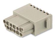 RECTANGULAR MODULE, RCPT, 12POS