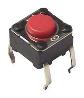 TACTILE SWITCH, 0.05A, 24VDC, 260GF, THT