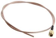 COAX CABLE, SMA PLUG-FREE END, 24"