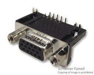 CONNECTOR, HD D SUB, RCPT, 15POS