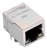 CONN, RJ45 W/ LAN TRANSFRMR, 8P8C, 1PORT