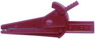 ALLIGATOR CLIP, 9MM, RED, 10A