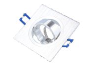 LEDOM Downlight alu. square silver brushed adjustable