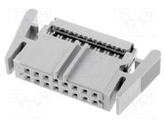 Connector: IDC; plug; female; PIN: 16; straight; IDC; 1.27mm FISCHER ELEKTRONIK