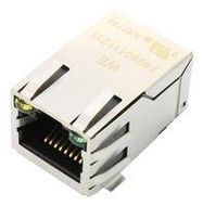 CONN, RJ45 W/ LAN TRANSFRMR, 8P8C, 1PORT