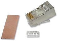 CONNECTOR, RJ45, PLUG, 1PORT, 8P8C, CAT6