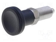 Indexing plungers; Thread: M12; 6mm; stainless steel; Pitch: 1.5 ELESA+GANTER