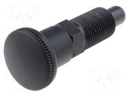 Indexing plungers; Thread: M16; Plating: black finish; 10mm ELESA+GANTER