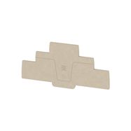 End plate (terminals), 114.1 mm x 2.1 mm, dark beige Weidmuller