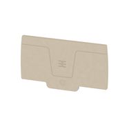 End plate (terminals), 80.65 mm x 2.35 mm, dark beige Weidmuller