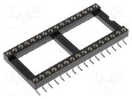 Socket: integrated circuits; DIP32; Pitch: 2.54mm; precision; SMT 