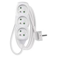 Extension Cord 1.5 m / 3 sockets / white / PVC / 1 mm2, EMOS