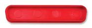 DUST CAP, D SUB, SIZE DC, RED