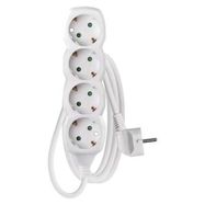 Extension Cord 1.5 m / 4 sockets / white / PVC / 1 mm2, EMOS