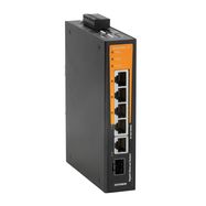 Network switch (unmanaged), unmanaged, Gigabit Ethernet, Number of ports: 4 * RJ45 10/100/1000BaseT(X), 1 * combo-port (10/100/1000BaseT(X) or 100/100 Weidmuller