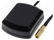 Antenna; automotive,inner; GPS; SMB-A; plug; straight; Len: 5m; 15mA JC Antenna