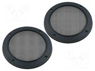 Loudspeaker grille; 165mm; metal; 2pcs. PER.PIC.