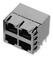 CONN, RJ45, JACK, SHLD, 2X2 PORT, 8P8C