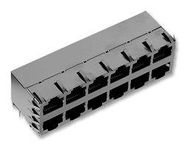 CONN, RJ45, JACK, SHLD, 2X6 PORT, 8P8C