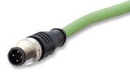 SENSOR CABLE, M12 PLUG 4POS-FREE END, 1M