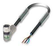 SENSOR CABLE, 3POS, M8 R/A SOCKET, 5M