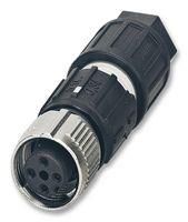 SENSOR/ACTUATOR SOCKET, M12, 4POS