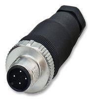 SENSOR/ACTUATOR PLUG, M12, 4POS