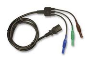 POWER CORD, IEC 60320 C13-3X4MM PLUG