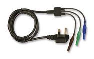 POWER CORD, UK MAINS PLUG-3X4MM PLUG