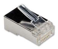 CONN, RJ45, PLUG, SHLD, 1PORT, 8P8C,PK10