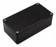 PCB BOX ENCLOSURE, ABS, BLACK