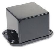 FLANGED LID ENCLOSURE, ABS, BLACK