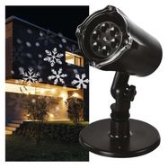 LED decorative projector – snowflakes, outdoor and indoor, cool white, EMOS