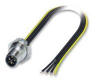 SENSOR LEAD, M12 PLUG, 4POS