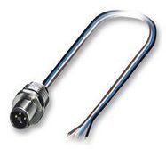 SENSOR LEAD, M12 PLUG, 4POS