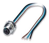 SENSOR LEAD, M12 SOCKET, 4POS