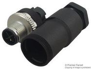 SENSOR/ACTUATOR PLUG, M12, 4POS