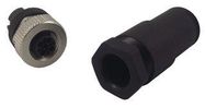 SENSOR/ACTUATOR SOCKET, M12, 4POS