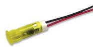 INDICATOR, LED PANEL MNT, 6MM, YELLOW