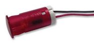 INDICATOR, LED PANEL MNT, 12MM, RED