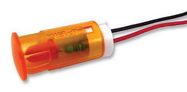 INDICATOR, LED PANEL MNT, 12MM, ORANGE