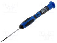 Screwdriver; precision; PH000; Blade length: 50mm GOLDTOOL