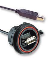 COMPUTER CABLE, USB 2.0, 0.5M, BLACK