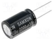 Capacitor: electrolytic; low ESR; THT; 2200uF; 35VDC; Ø16x25mm SAMXON